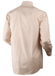 Harkila Stenstorp shirt Burnt orange check/ Button-under