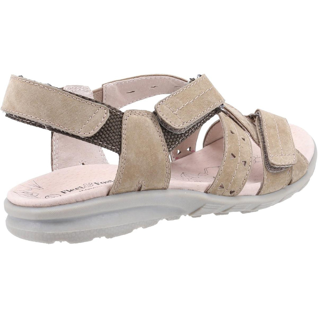 Fleet & Foster Bilbao Leather Summer Sandal Taupe – view 3