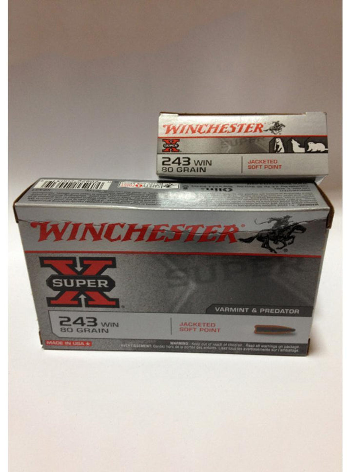 Winchester  .243 Super X 80gr  Power Point SP(20pk)
