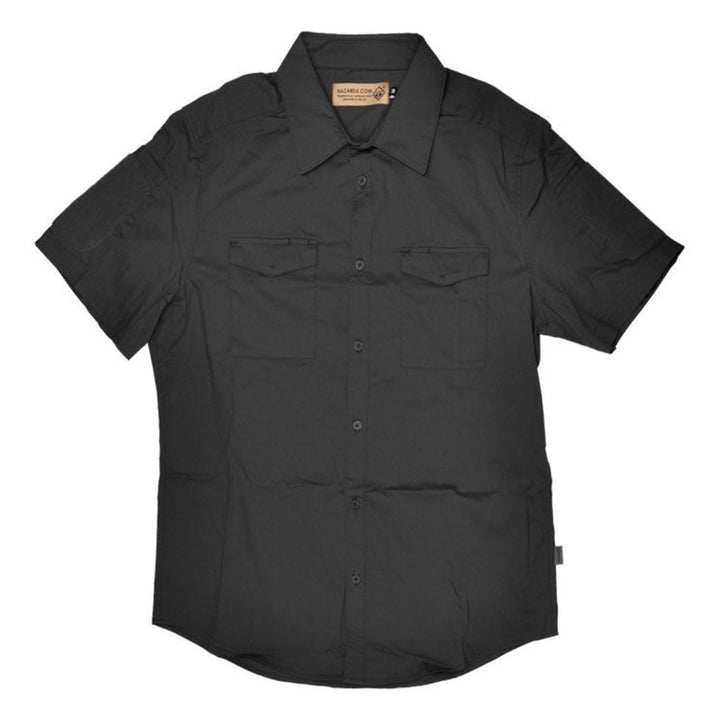 Hazard 4 MECHANIC COLLAR STRETCH WORK SS SHIRT - BLACK