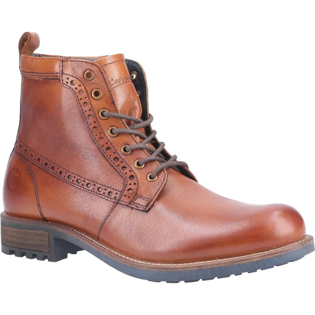 Cotswold Dauntsey Lace up Boot Tan