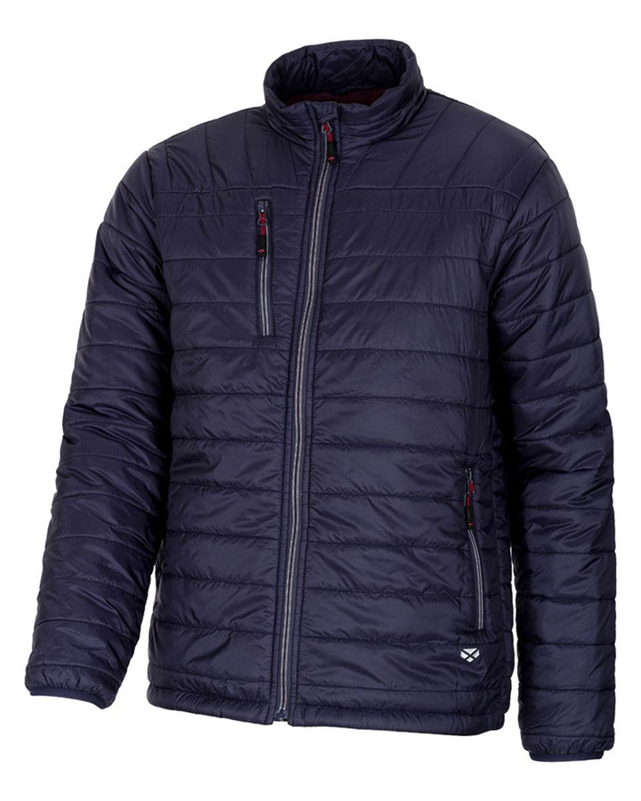 Hoggs of Fife Kingston Lightweight Quilted Jacket Navy/Merlot