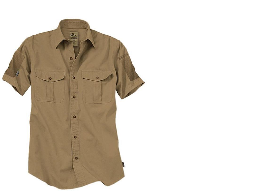 Hazard 4 MECHANIC COLLAR STRETCH WORK SS SHIRT - TAN
