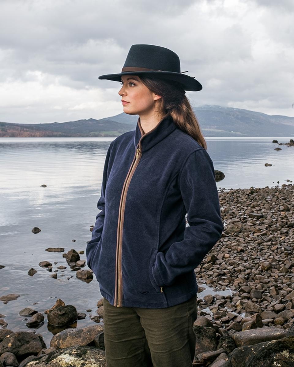 Hoggs of Fife Stenton Ladies Fleece Jacket Midnight Navy