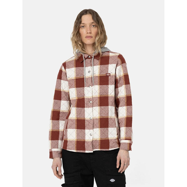 Dickies Flannel Shirt Jacket Fired Brick