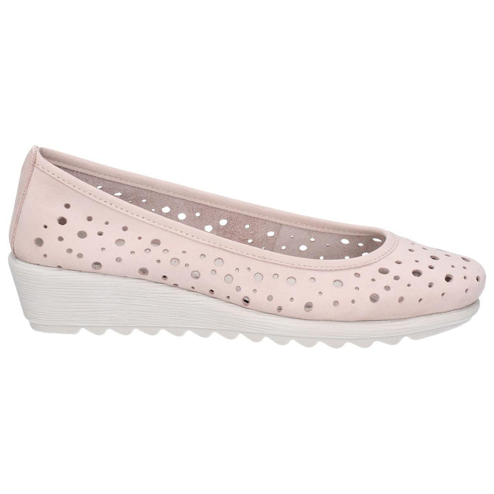 The Flexx Run Perfed Wedge Perforated Shoe Rose
