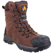 Amblers Safety AS995 Pillar Waterproof Hi-leg Lace up Safety Boot Brown