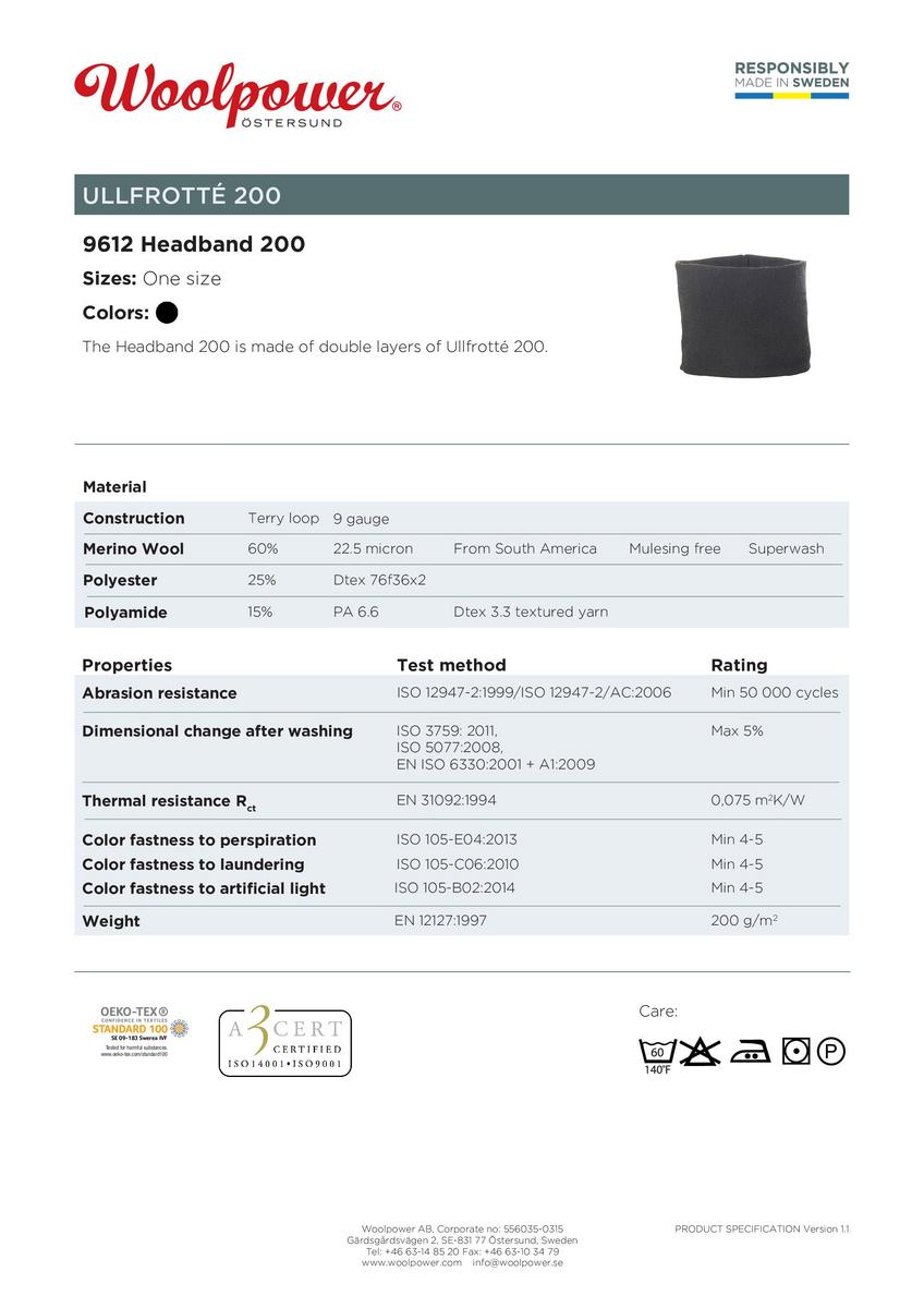 Woolpower Headband 200