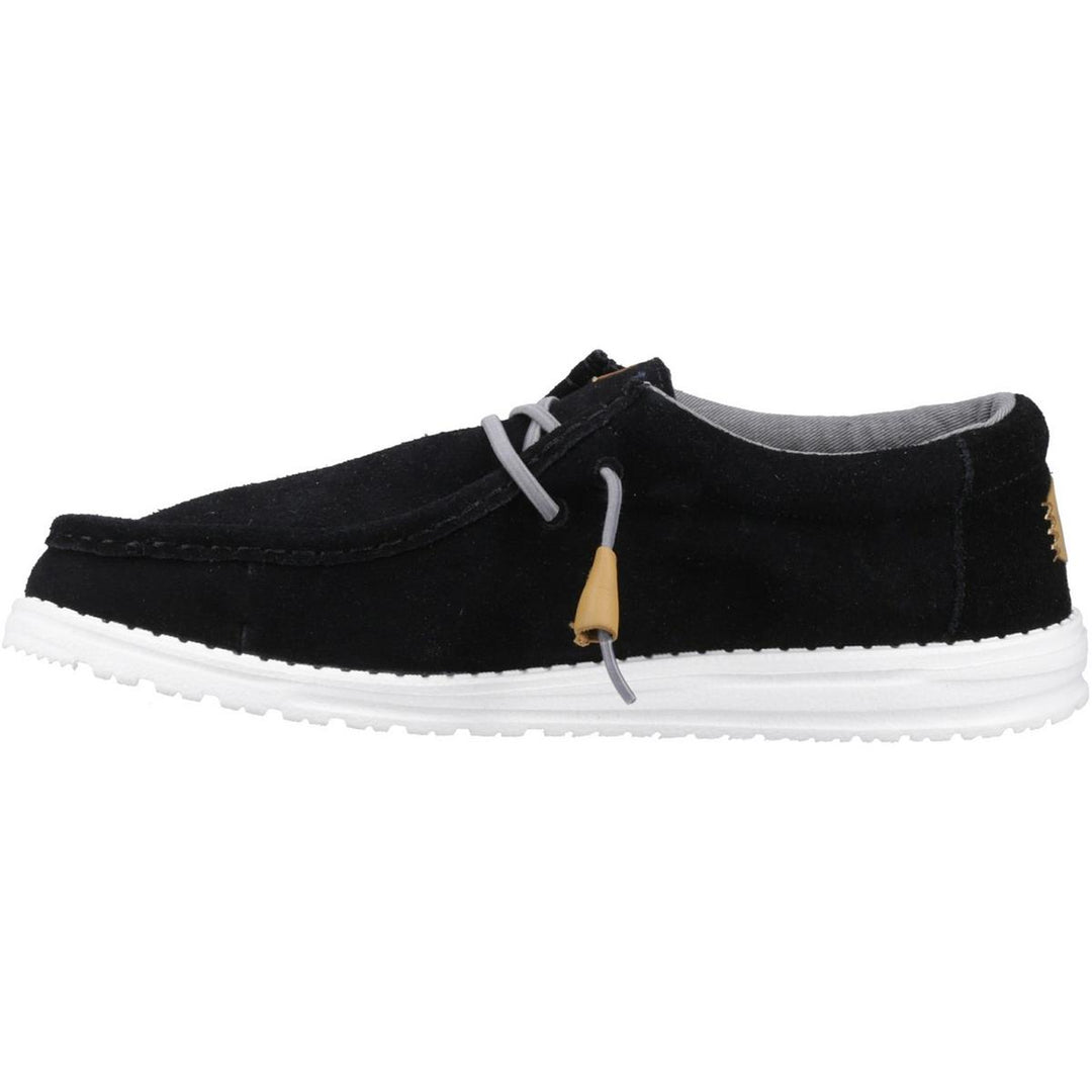 HEYDUDE Wally Craft Suede Shoe Black