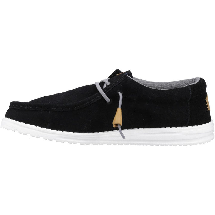 HEYDUDE Wally Craft Suede Shoe Black