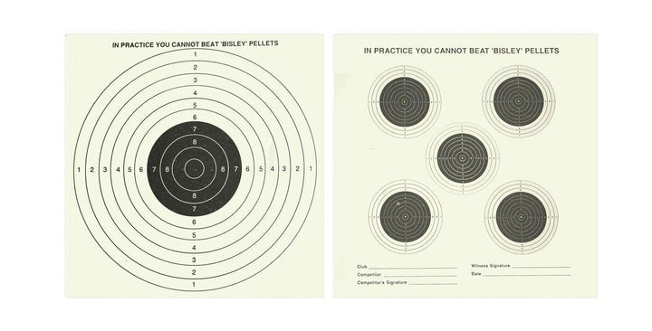 Bisley 14cm Standard Targets Grade 1 Pack Of 1000 Loose