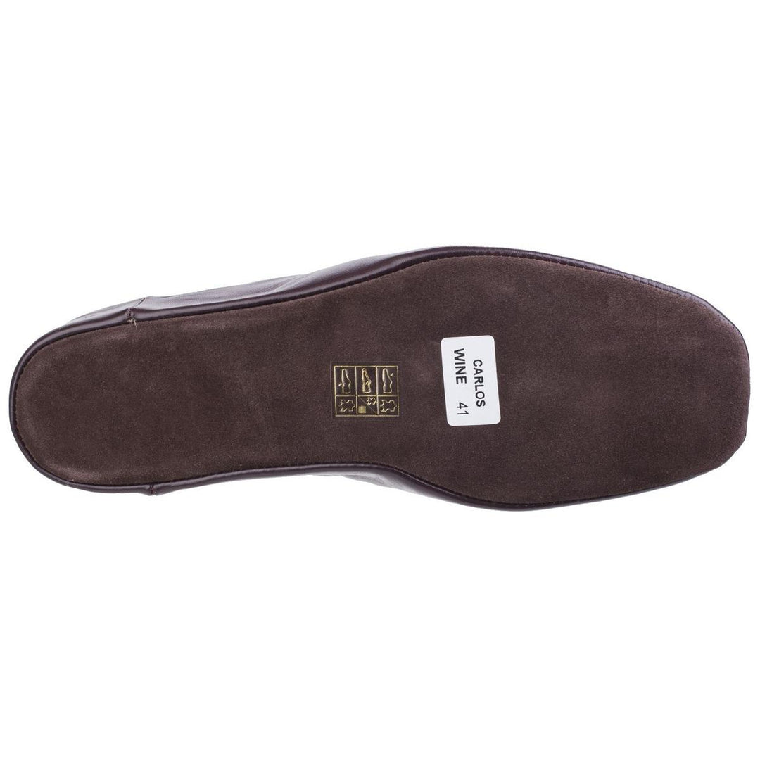 Cincasa Carlos Mens Mule Slipper Wine