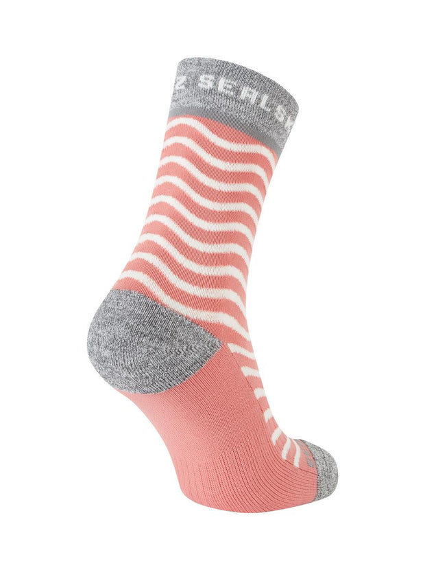 Sealskinz Rudham Womens Mid Length Meteorological Active Sock Pink/Cream/Grey Unisex SOCK