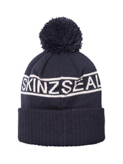 Sealskinz Heacham Waterproof Cold Weather Icon Bobble Hat Blue/ Cream Unisex HAT