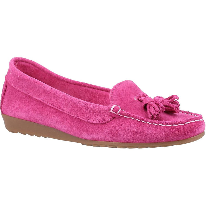 Riva Aldons Moccasin with Snafles Fuchsia