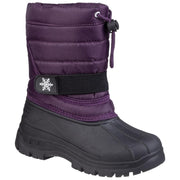 Cotswold Icicle Toggle Lace Snow Boot Purple