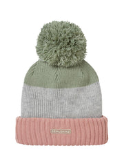 Sealskinz Flitcham Waterproof Cold Weather Bobble Hat Pink/Green/Grey Unisex HAT