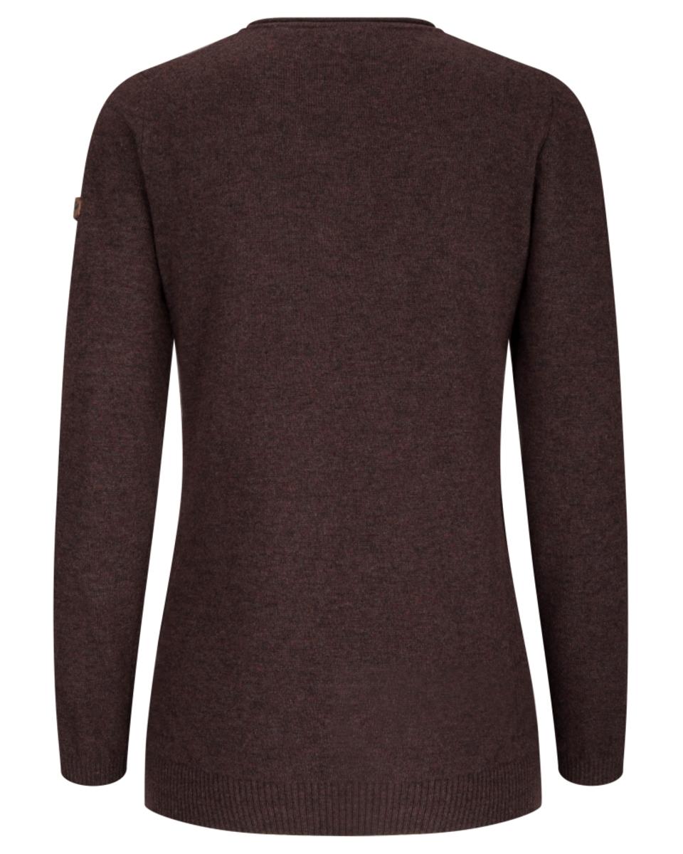 Hoggs of Fife Laurie Ladies Longline Pullover Redwood