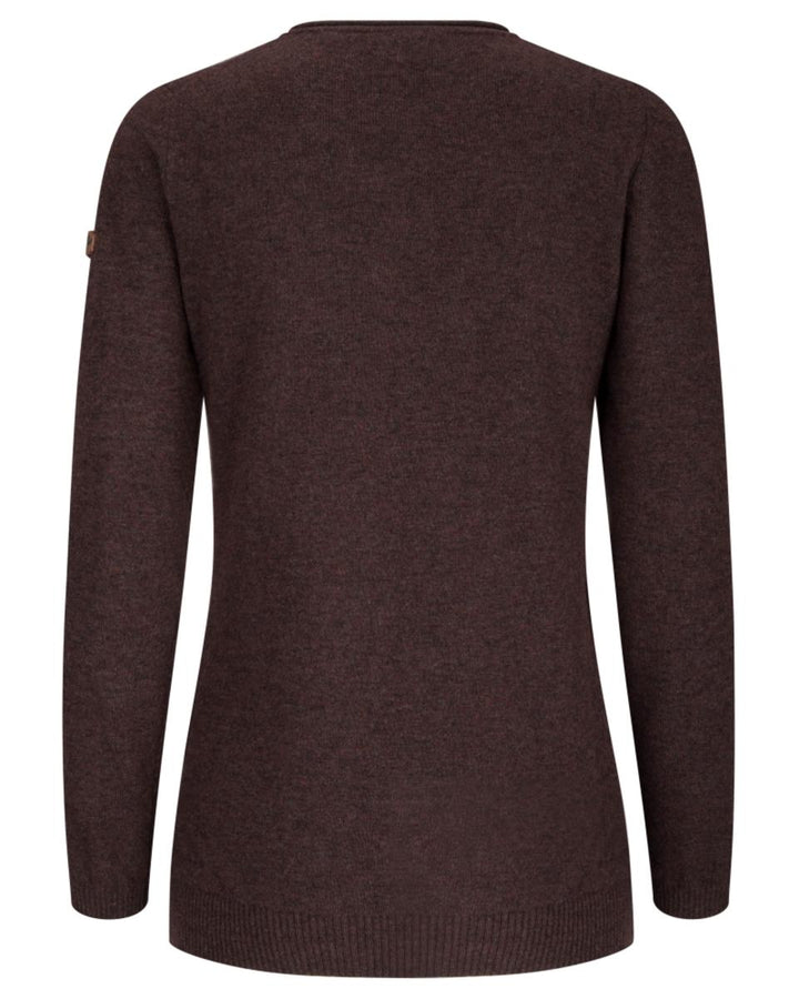 Hoggs of Fife Laurie Ladies Longline Pullover Redwood