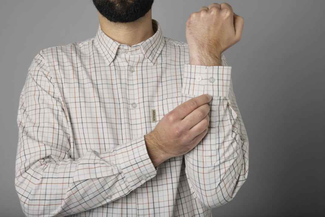 Harkila Retrieve shirt Bloodstone w/White