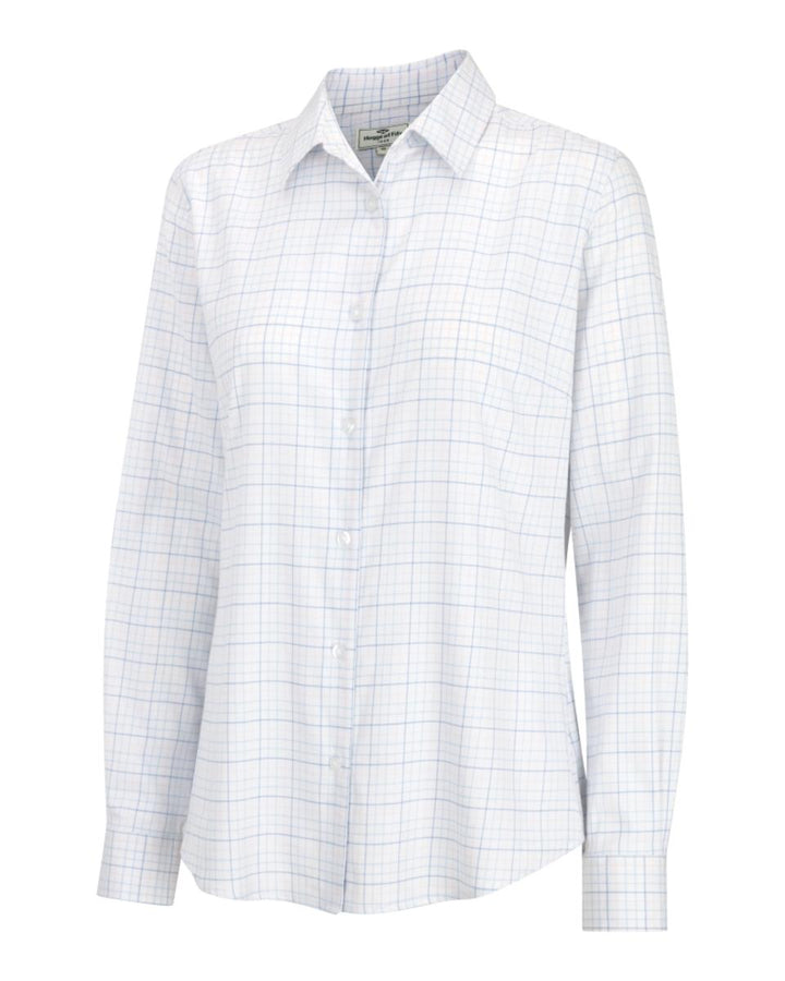 Hoggs of Fife Callie Twill Check Shirt - White/Pink/Blue