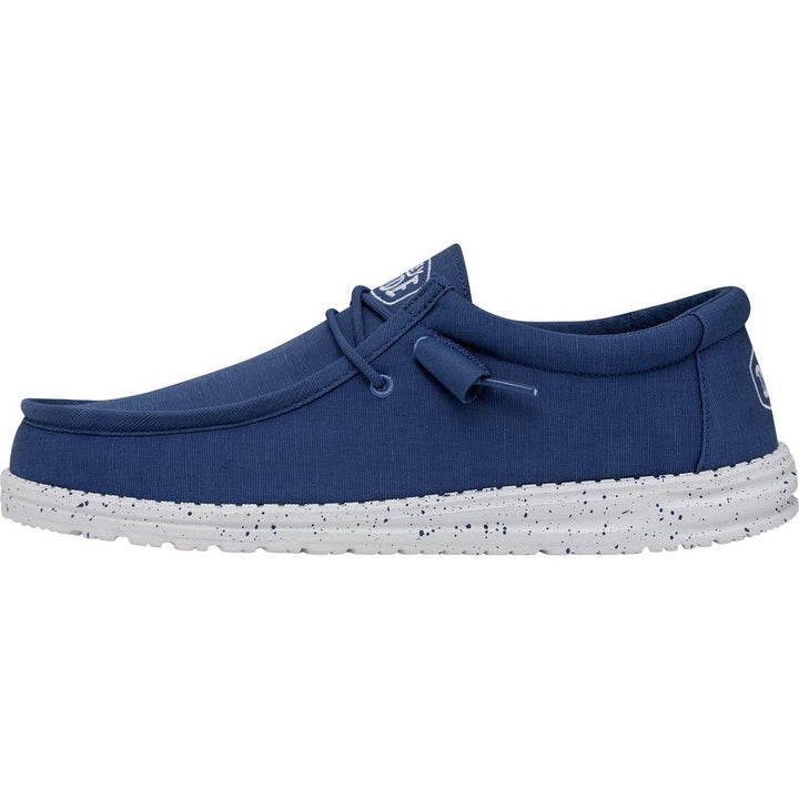 HEYDUDE Wally Slub Canvas Shoe True Blue