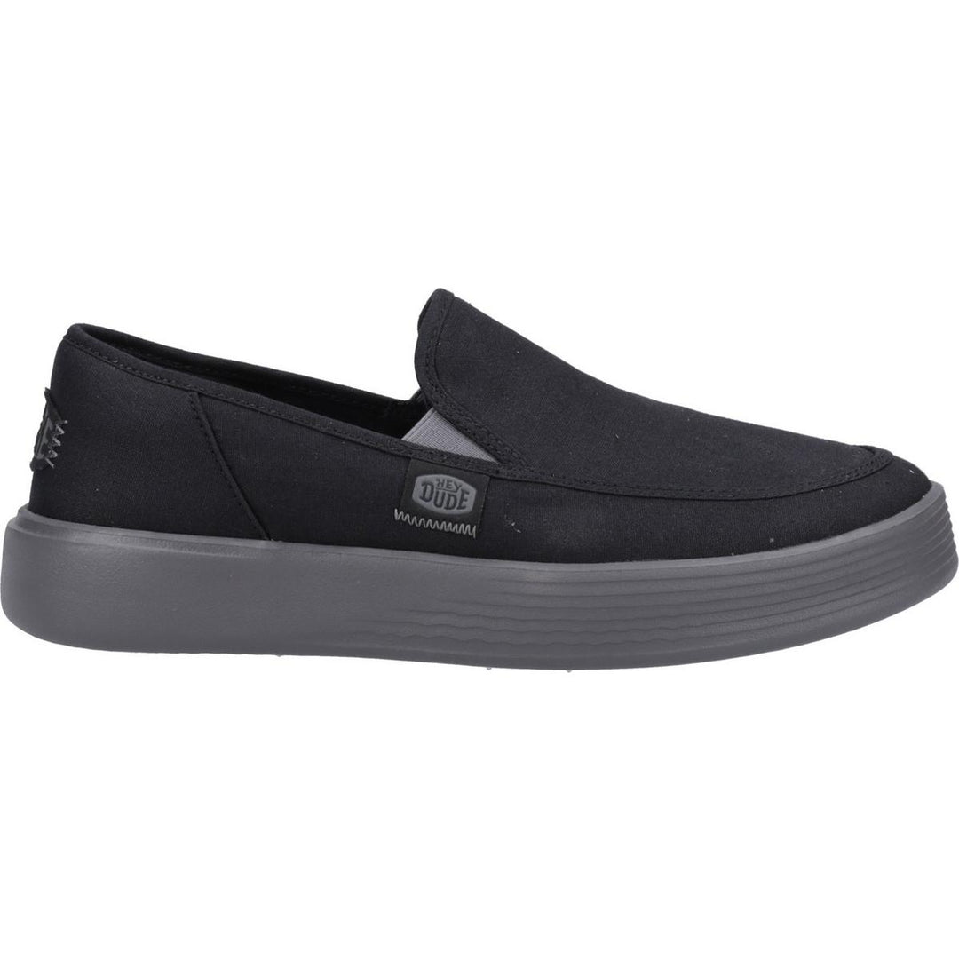 HEYDUDE Sunapee Canvas Shoe Black/Charcoal