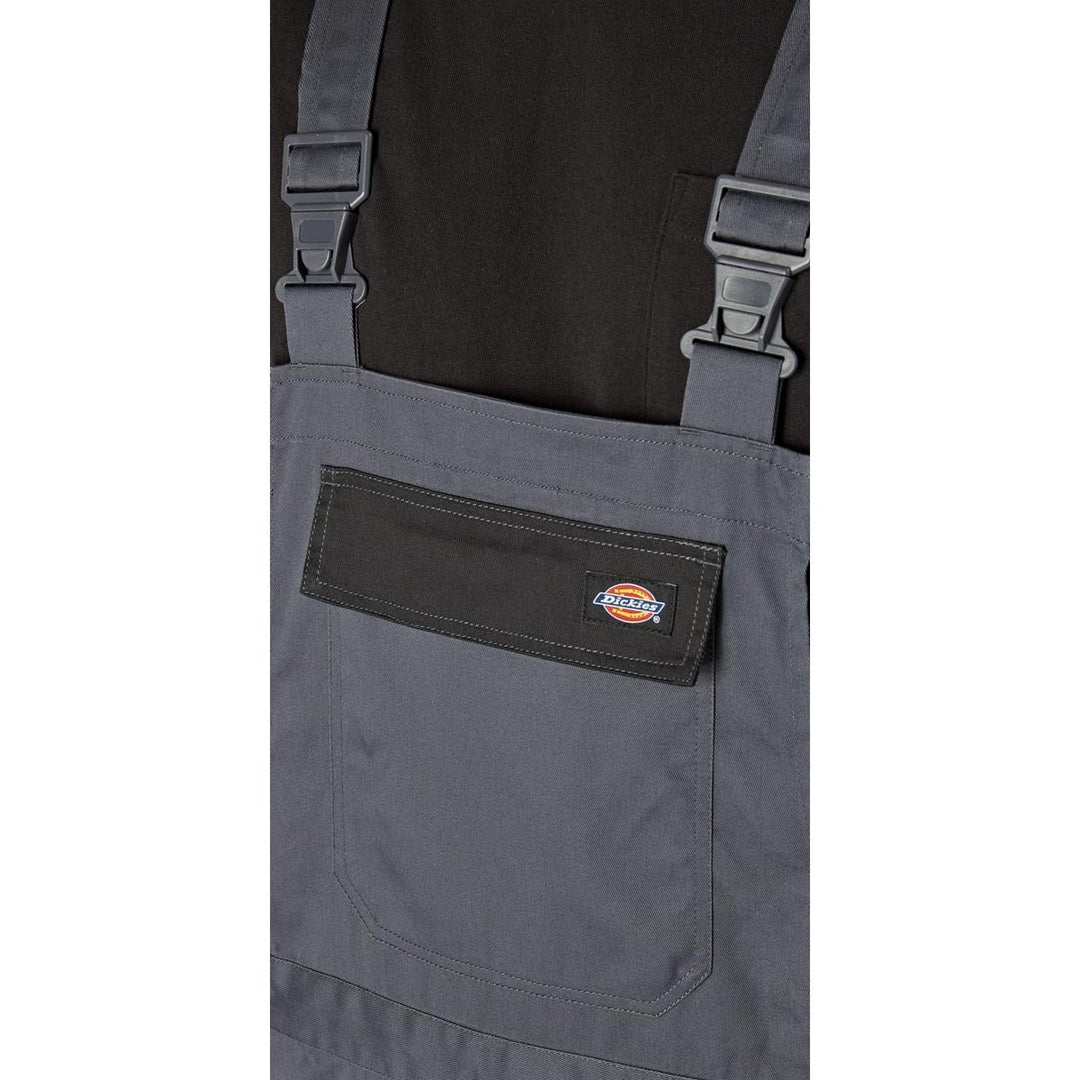 Dickies Everyday Bib and Brace Grey/Black