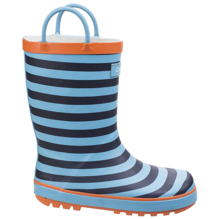 Cotswold Captain Stripy Wellies Blue
