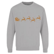 Game Adults Xmas Printed Sweatshirt Santa Reindeer
