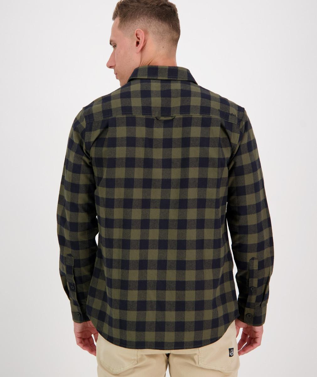 Swanndri Taranaki Tailor Shirt Olive/Navy