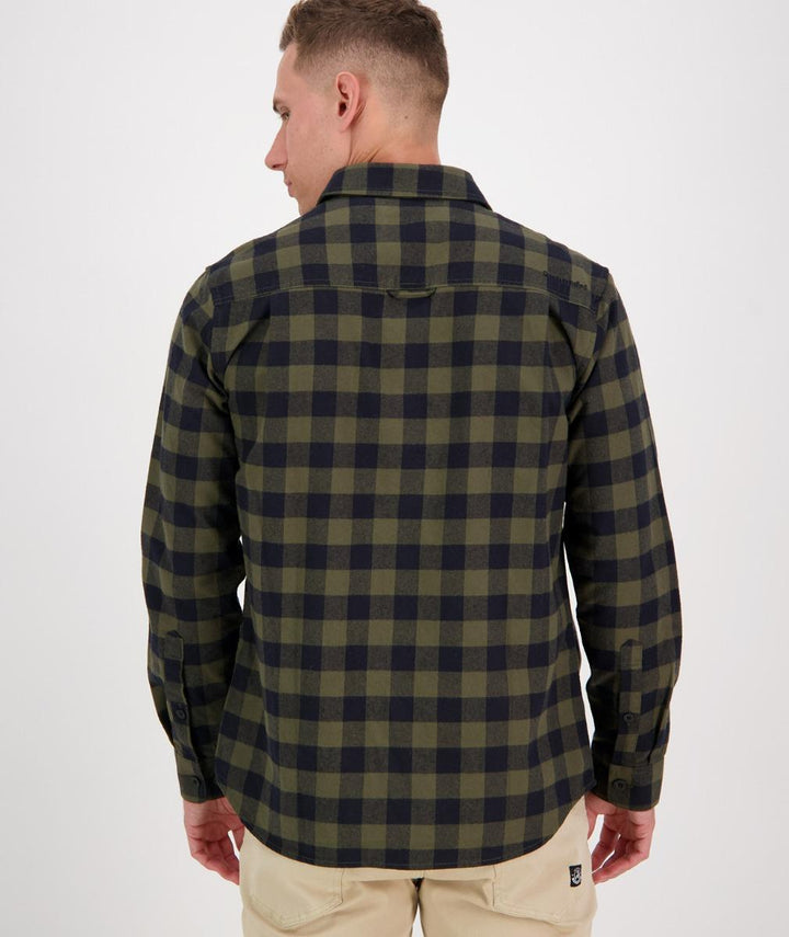 Swanndri Taranaki Tailor Shirt Olive/Navy