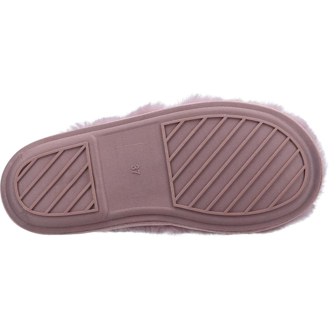 Cotswold Salperton Sheepskin Mule Slipper Pink
