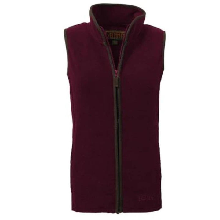 Game Technical Apparel Ladies Game Penrith Fleece Gilet - Maroon