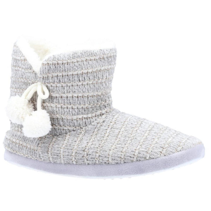 Divaz Saturn Knitted Bootie Slipper Grey