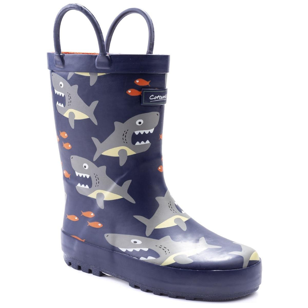 Cotswold Puddle Waterproof Pull On Boot Shark – view 2