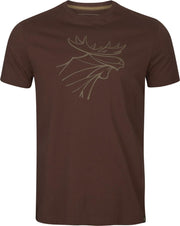 Harkila HÃ¤rkila graphic t-shirt 2-pack Willow green/Burgundy