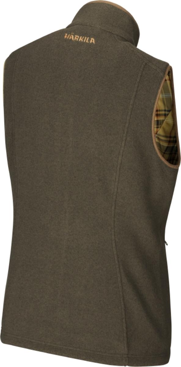 Harkila Sandhem lady fleece waistcoat - Willow green melange