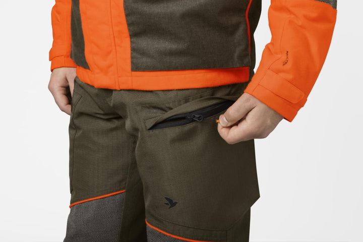 Seeland Venture trousers Pine green/Hi-Vis orange