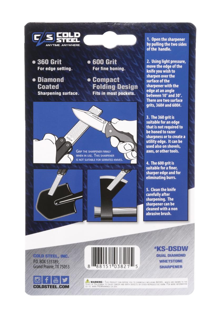 Cold Steel Double Sided Knife Sharpener