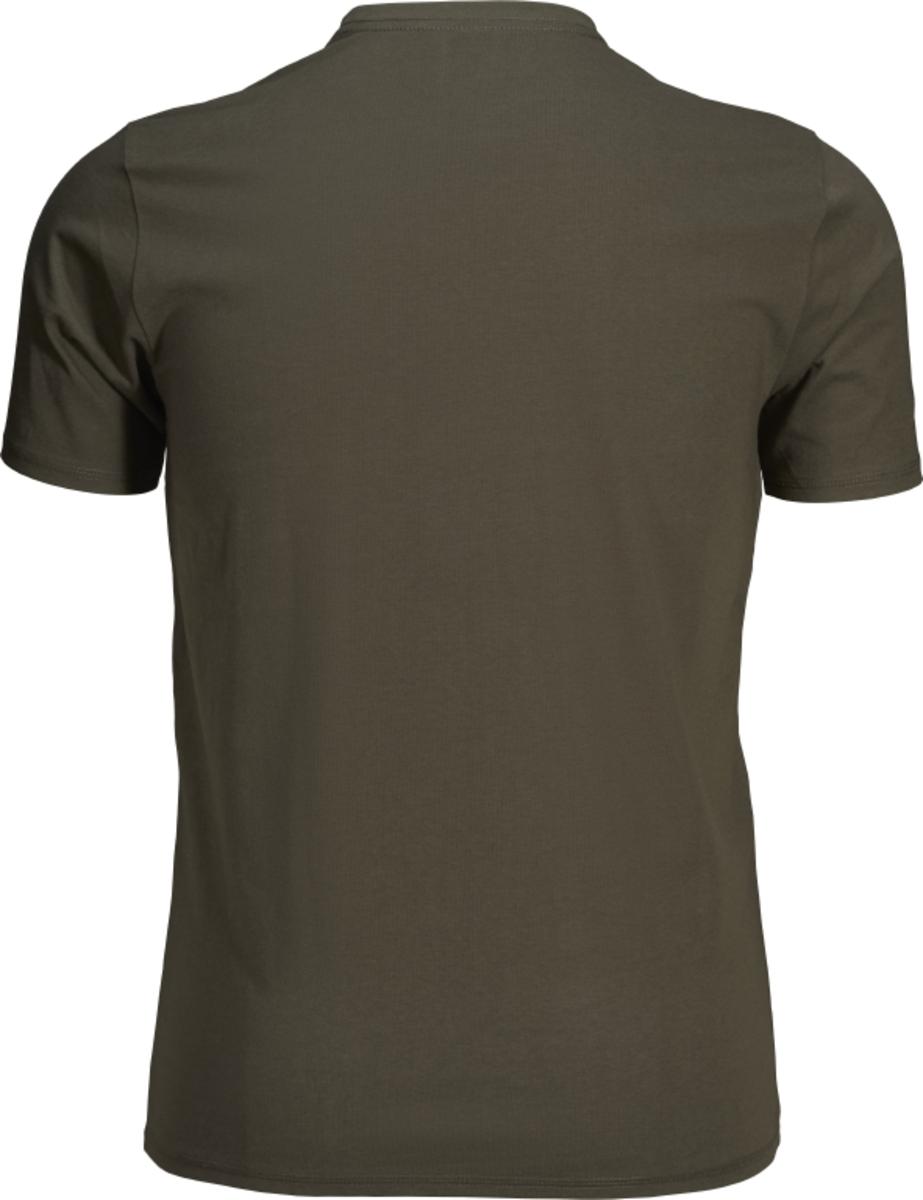 Seeland Outdoor 2-pack t-shirt Raven/Pine green