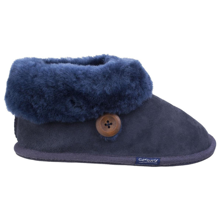 Cotswold Wotton Sheepskin Bootie Dark