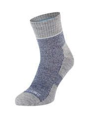 Sealskinz Morston Solo QuickDry Ankle Length Sock Blue/Light Grey Marl/Cream Womens SOCK