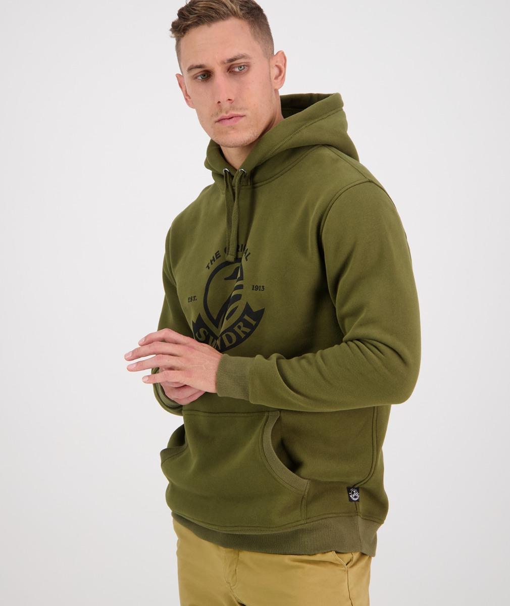 Swanndri Original Fleece Hoodie Khaki