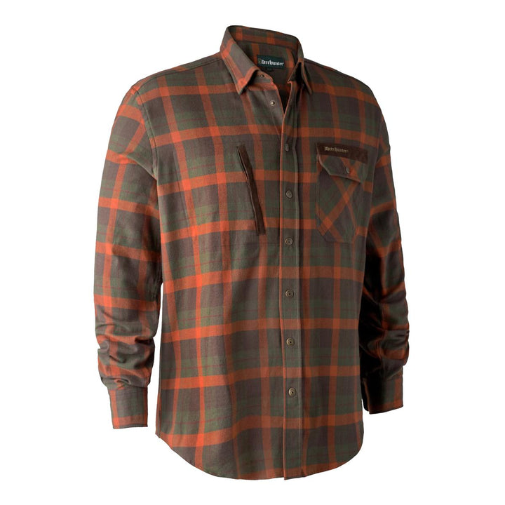 Deerhunter Ethan Shirt Orange Check