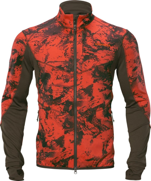 Harkila Wildboar Pro camo fleece jacket  AXIS MSP Wildboar orange/Shadow brown