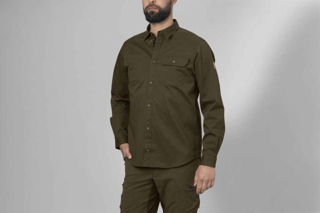 Harkila Trym L/S skjorte Willow green