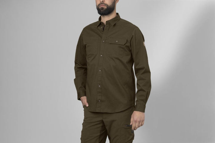 Harkila Trym L/S skjorte Willow green