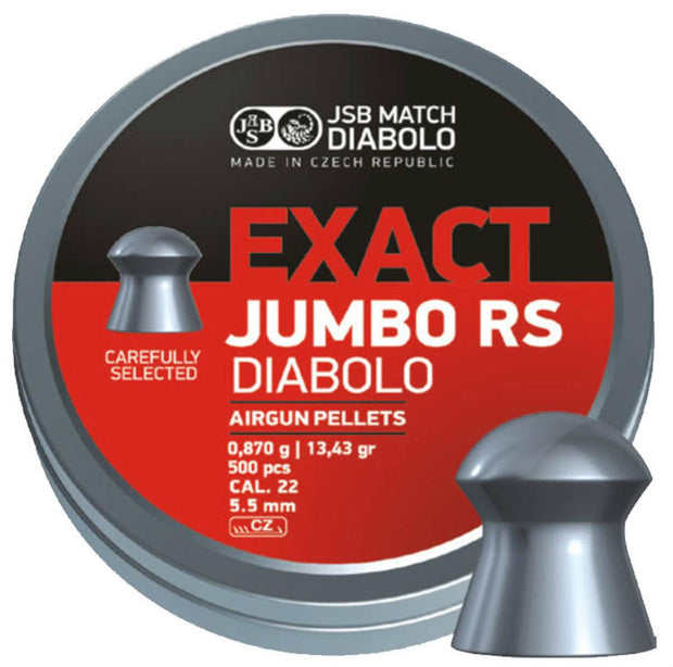 JSB JSB Jumbo Exact RS .22 Pellets  Tin of 500