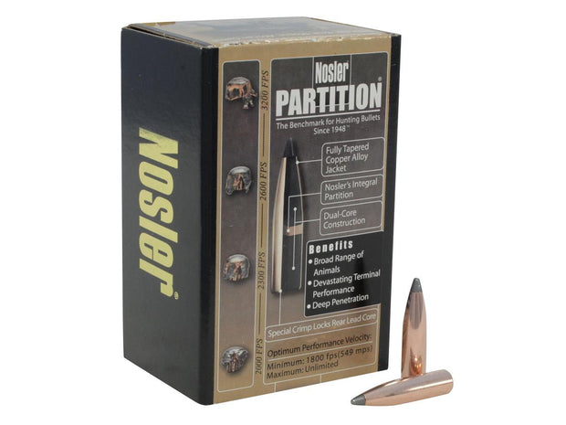 Nosler Partition Projectiles 6.5mm 125gr Sp Box 50